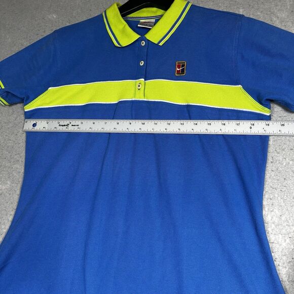 Vintage Nike Challenge Court Dri-Fit Tennis Dress Andre Agassi Womens L Blue - Picture 4 of 10